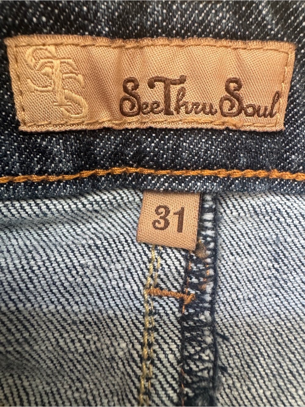 Se7en Soul Denim Mini Skirt Raw Hem– Size 31 - Picture 3 of 6